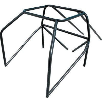 Roll Cage, 10-Point, Weld-On, 1-5/8 in Diameter, 0.134 in Wall, Steel, Natural, Ford Mustang 1979-93, Kit
