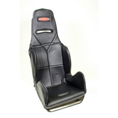Seat Cover, Hook Attachment, Vinyl, Black, Kirkey 16 Series Economy Drag, 15-1/2 in Wide Seat, Each