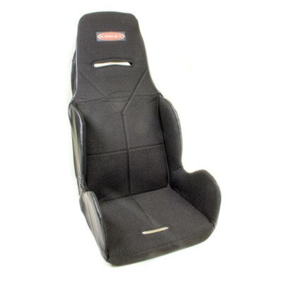 Seat Cover, Hook Attachment, Tweed, Black, Kirkey 16 Series Economy Drag, 15-1/2 in Wide Seat, Each